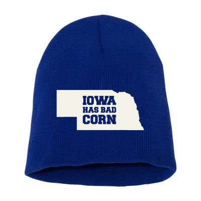 Iowa Has Bad Corn Short Acrylic Beanie