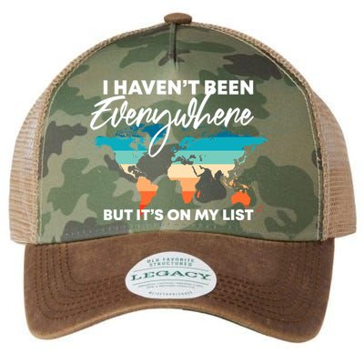 I Haven't Been Everywhere But It's On My List | Travel Lover Legacy Tie Dye Trucker Hat