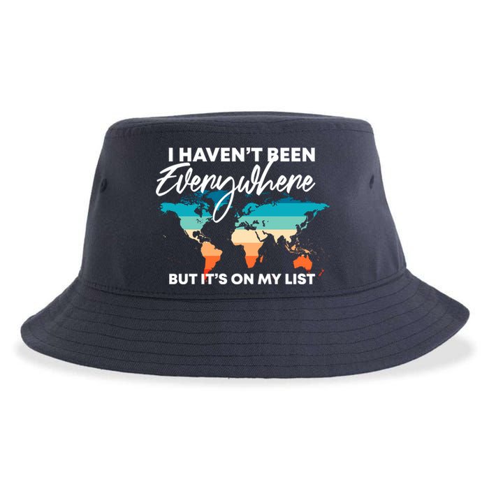 I Haven't Been Everywhere But It's On My List | Travel Lover Sustainable Bucket Hat