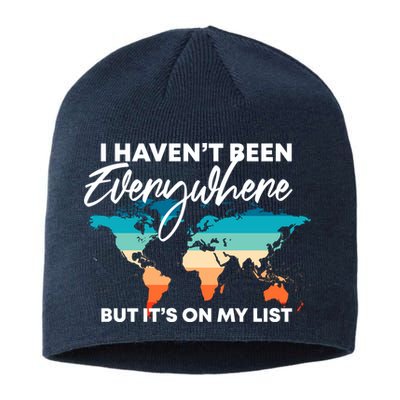 I Haven't Been Everywhere But It's On My List | Travel Lover Sustainable Beanie