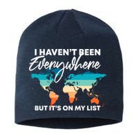 I Haven't Been Everywhere But It's On My List | Travel Lover Sustainable Beanie