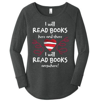 I Heart Books. Book Lovers. Readers. Read More Books Reading Lovers Women's Perfect Tri Tunic Long Sleeve Shirt