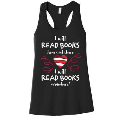 I Heart Books. Book Lovers. Readers. Read More Books Reading Lovers Women's Racerback Tank