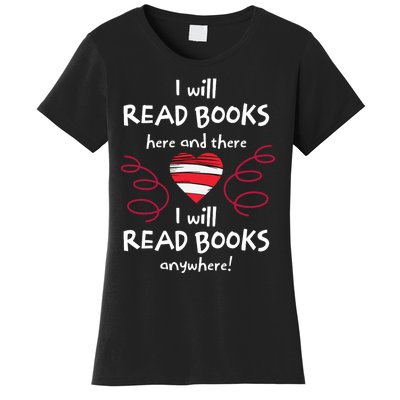 I Heart Books. Book Lovers. Readers. Read More Books Reading Lovers Women's T-Shirt