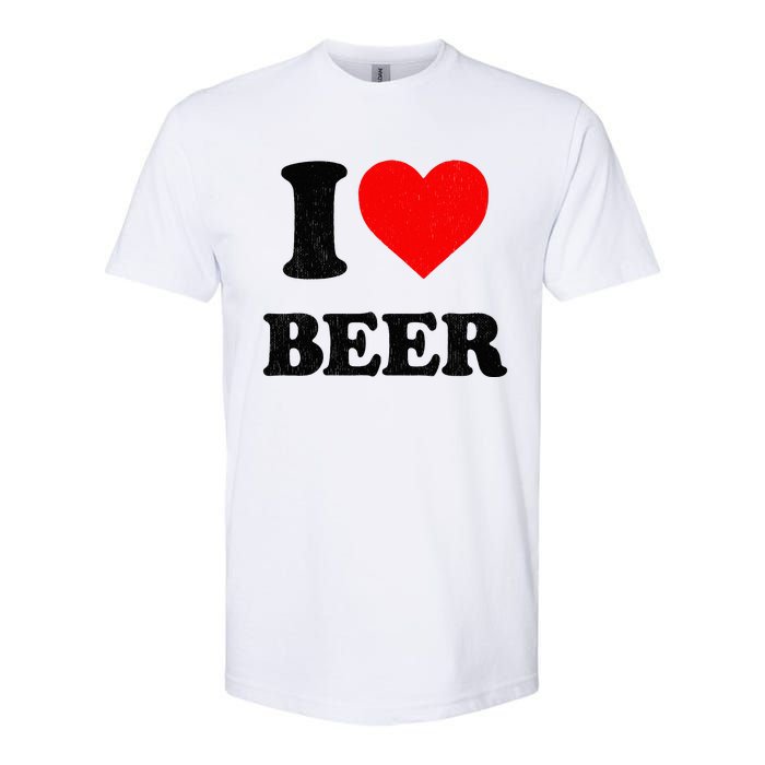 I Heart Beer For Beer Drinker I Love Beer Softstyle CVC T-Shirt