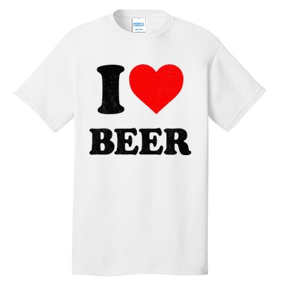 I Heart Beer For Beer Drinker I Love Beer Tall T-Shirt