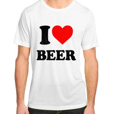 I Heart Beer For Beer Drinker I Love Beer Adult ChromaSoft Performance T-Shirt