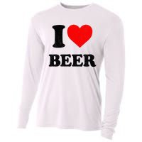 I Heart Beer For Beer Drinker I Love Beer Cooling Performance Long Sleeve Crew