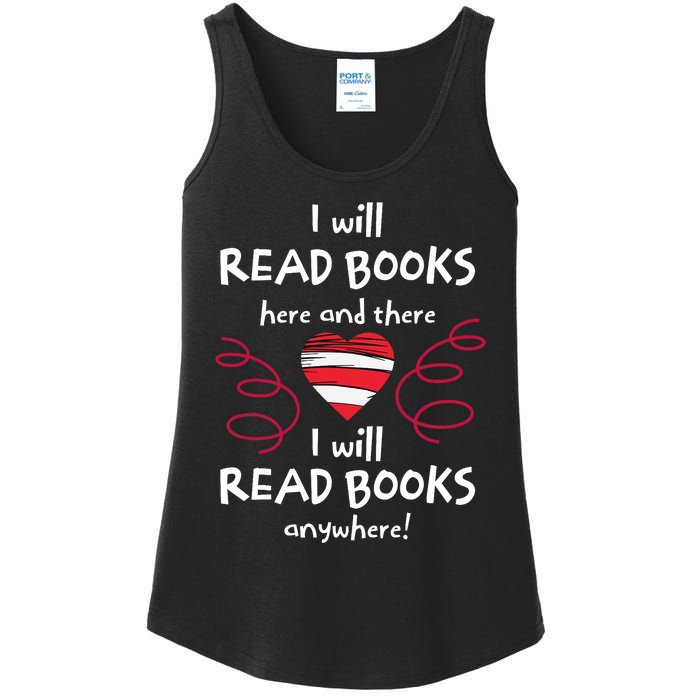 I Heart Books. Book Lovers. Readers. Read More Books. Ladies Essential Tank