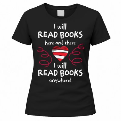 I Heart Books. Book Lovers. Readers. Read More Books. Women's T-Shirt