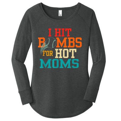 I Hit Bombs For Hot Moms Women's Perfect Tri Tunic Long Sleeve Shirt