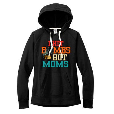 I Hit Bombs For Hot Moms Women's Fleece Hoodie