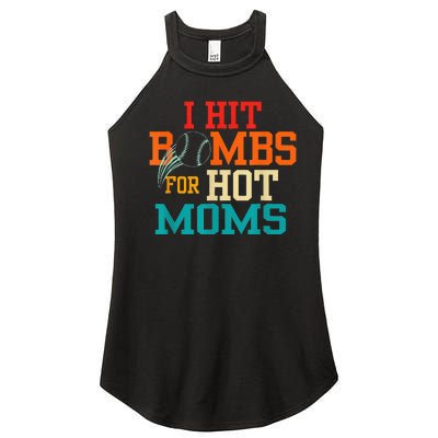 I Hit Bombs For Hot Moms Women’s Perfect Tri Rocker Tank