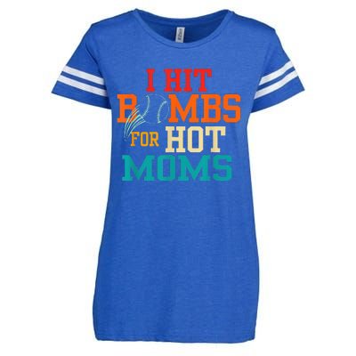 I Hit Bombs For Hot Moms Enza Ladies Jersey Football T-Shirt