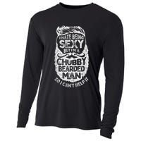 I Hate Being Sexy But I'm A Chubby Bearded Man Funny Beard Cooling Performance Long Sleeve Crew
