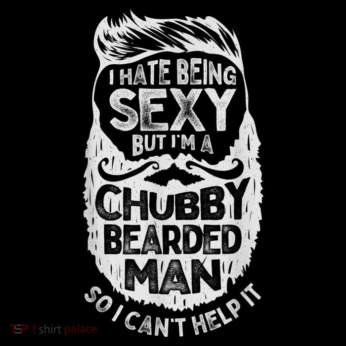 I Hate Being Sexy But I'm A Chubby Bearded Man Funny Beard Full Zip Hoodie
