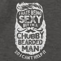 I Hate Being Sexy But I'm A Chubby Bearded Man Funny Beard Vector Backpack