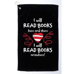 I Heart Books. Book Lovers. Readers. Read More Books. Platinum Collection Golf Towel