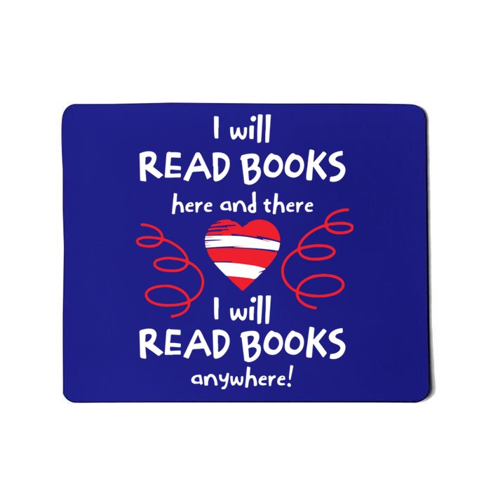 I Heart Books. Book Lovers. Readers. Read More Books. Mousepad