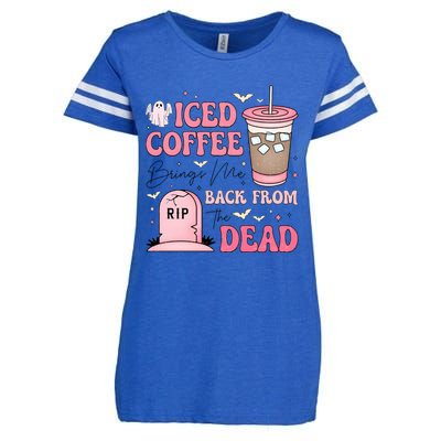 Iced Halloween Brings Me Back From The Dead Enza Ladies Jersey Football T-Shirt