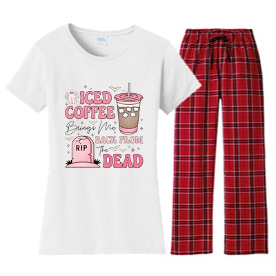 Iced Halloween Brings Me Back From The Dead Women's Flannel Pajama Set