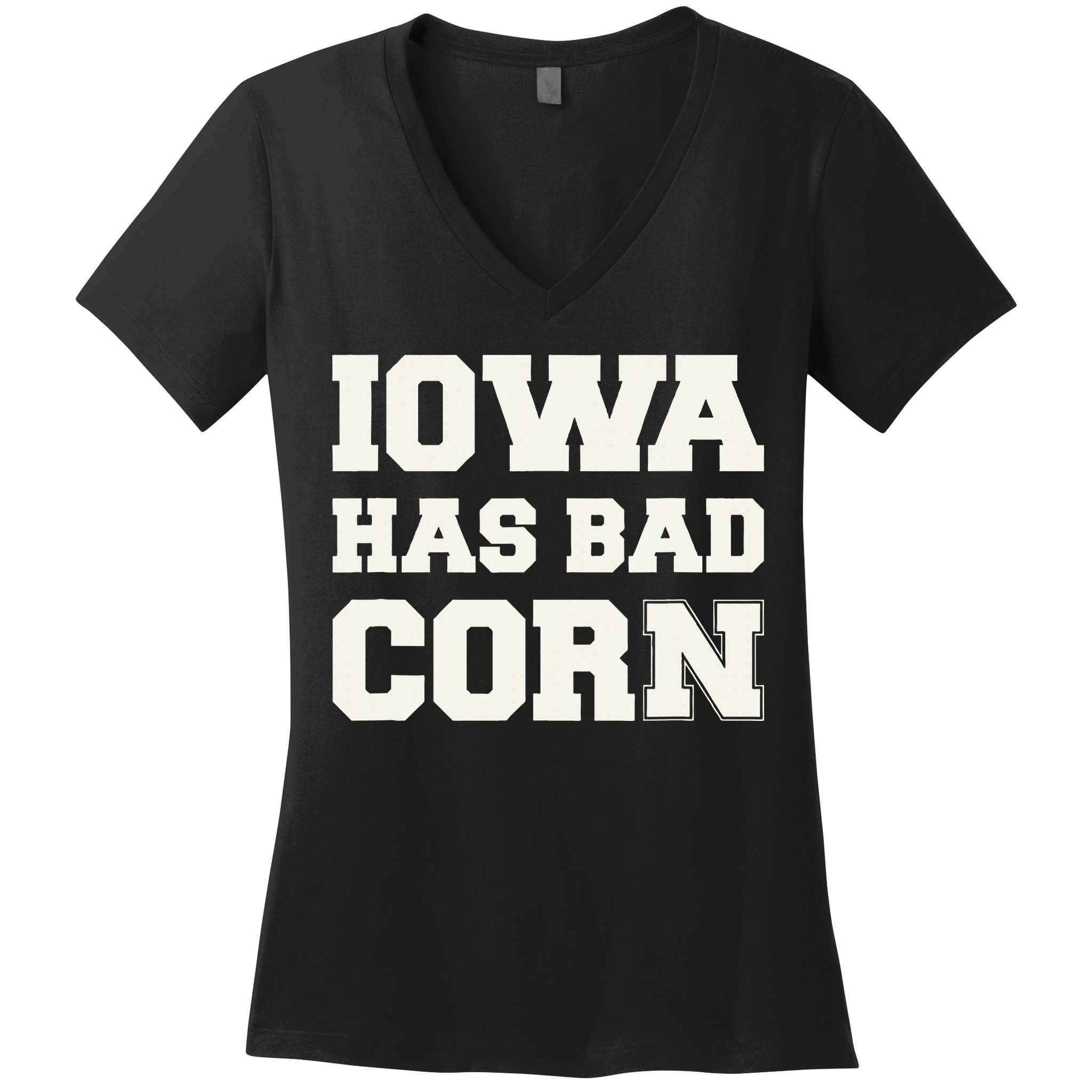 Iowa Has Bad Corn Women's V-Neck T-Shirt