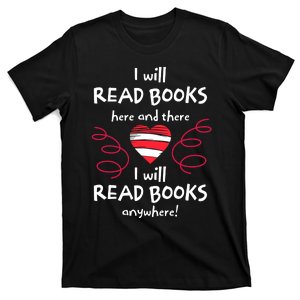 I Heart Books Book Lovers Readers Read More Books T-Shirt