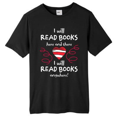 I Heart Books Book Lovers Readers Read More Books Tall Fusion ChromaSoft Performance T-Shirt