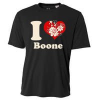 I Heart Boone North Carolina Floral Cooling Performance Crew T-Shirt