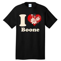 I Heart Boone North Carolina Floral Tall T-Shirt