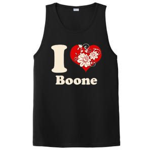 I Heart Boone North Carolina Floral PosiCharge Competitor Tank