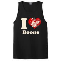 I Heart Boone North Carolina Floral PosiCharge Competitor Tank