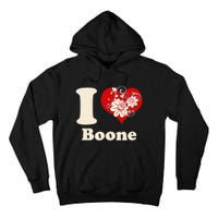 I Heart Boone North Carolina Floral Tall Hoodie