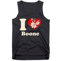 I Heart Boone North Carolina Floral Tank Top