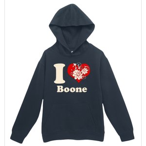 I Heart Boone North Carolina Floral Urban Pullover Hoodie