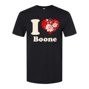 I Heart Boone North Carolina Floral Softstyle CVC T-Shirt