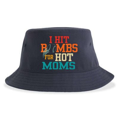 I Hit Bombs For Hot Moms Sustainable Bucket Hat