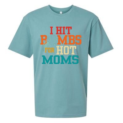 I Hit Bombs For Hot Moms Sueded Cloud Jersey T-Shirt