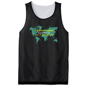 I HavenT Been Everywhere But ItS On My List Map Mesh Reversible Basketball Jersey Tank