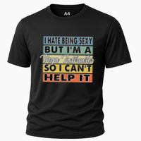 I Hate Being Sexy But Im An Yoga Instructor Funny Gift Cooling Performance Crew T-Shirt