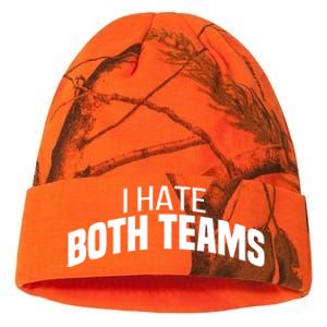 I Hate Both Teams Funny Football Great Gift Kati Licensed 12" Camo Beanie