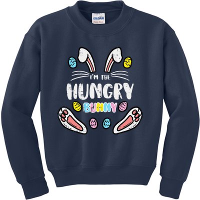 Im Hungry Bunny Funny Easter Matching Family Women Kids Sweatshirt