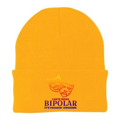 I Hate Being Bipolar It's Freakin' Awesome Gift Knit Cap Winter Beanie