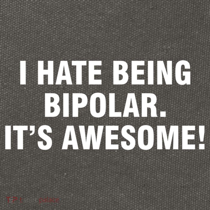 I Hate Being Bipolar It’s Awesome Cool Gift Cotton Canvas Backpack