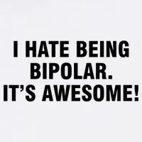 I Hate Being Bipolar It’s Awesome Cool Gift Garment-Dyed Sweatshirt