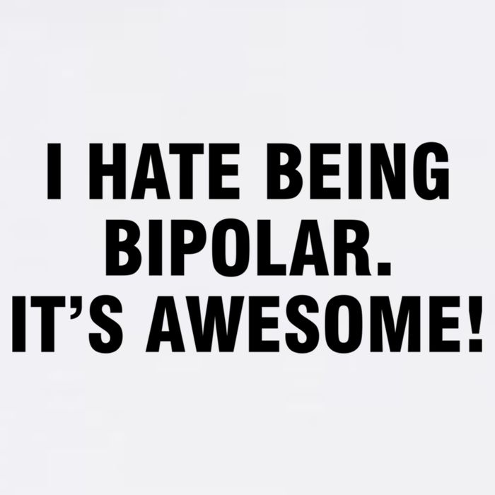 I Hate Being Bipolar It’s Awesome Cool Gift Garment-Dyed Sweatshirt