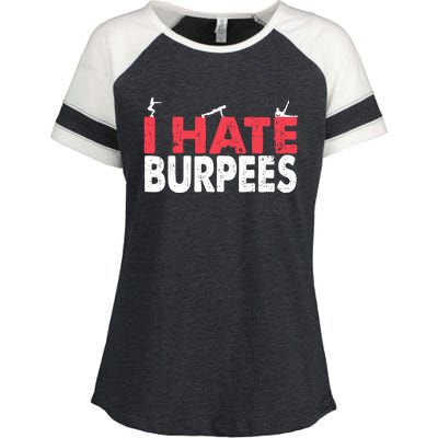 I Hate Burpees Gym Fitness 'S Bodybuilding Meaningful Gift Enza Ladies Jersey Colorblock Tee