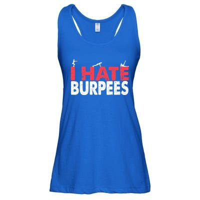 I Hate Burpees Gym Fitness 'S Bodybuilding Meaningful Gift Ladies Essential Flowy Tank