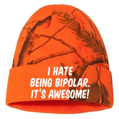 I Hate Being Bipolar It’s Awesome Meaningful Gift Kati Licensed 12" Camo Beanie