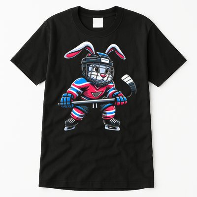 Ice Hockey Bunny Easter Rabbit Hockey Cool Tee Gift Tall T-Shirt